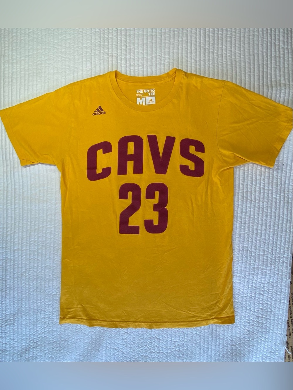AdidasNBA Cleveland Cavalier LeBron James #23 “The Go-To Tee”-Men’s Size M